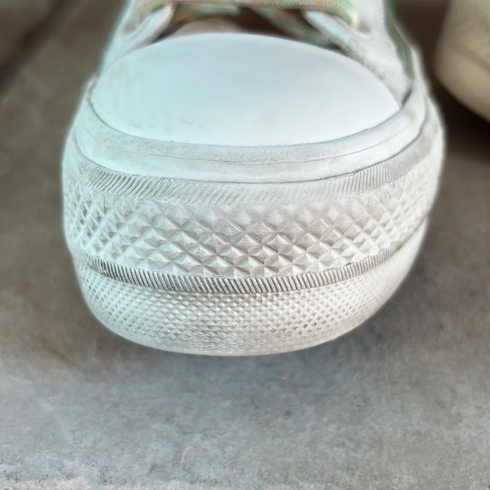 Converse Chuck Taylor All Star sz 8 high top cloth/leather platform sneakers
